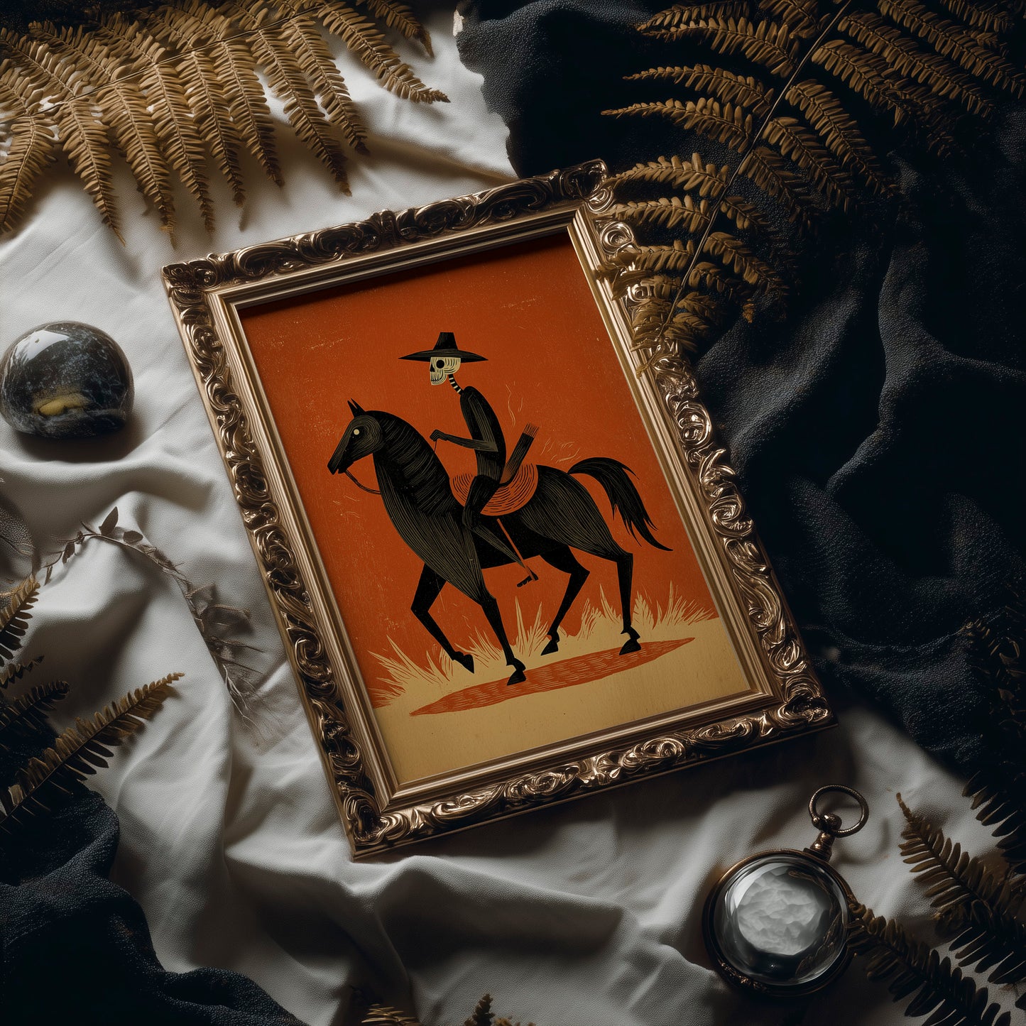 Midnight Rider in Burnt Skies