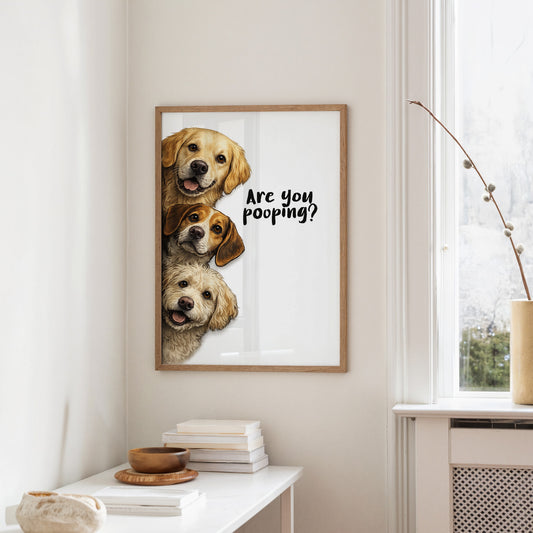 Bathroom Buddies: The Canine Surveillance Squad