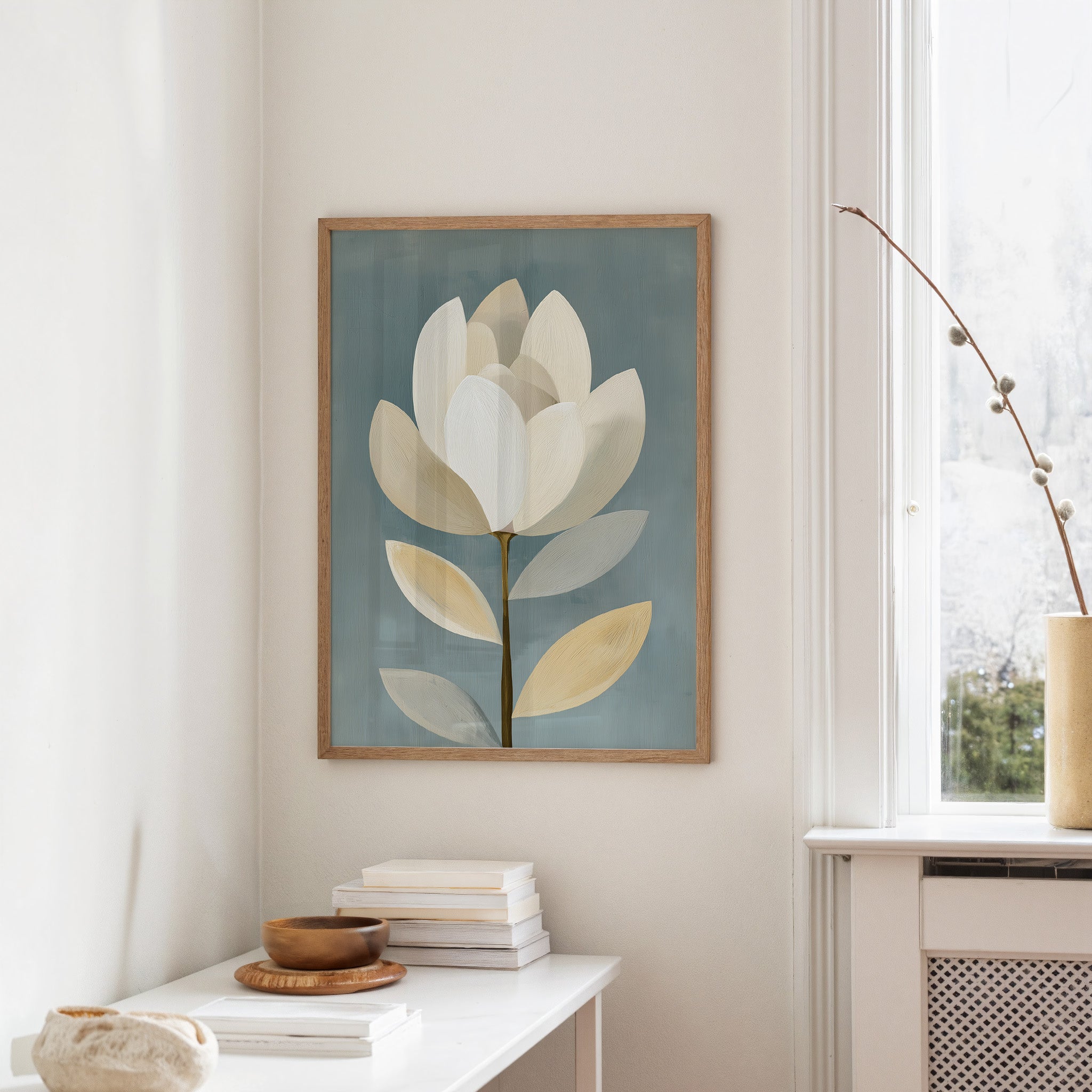 Ivory Blossom in Serene Stillness