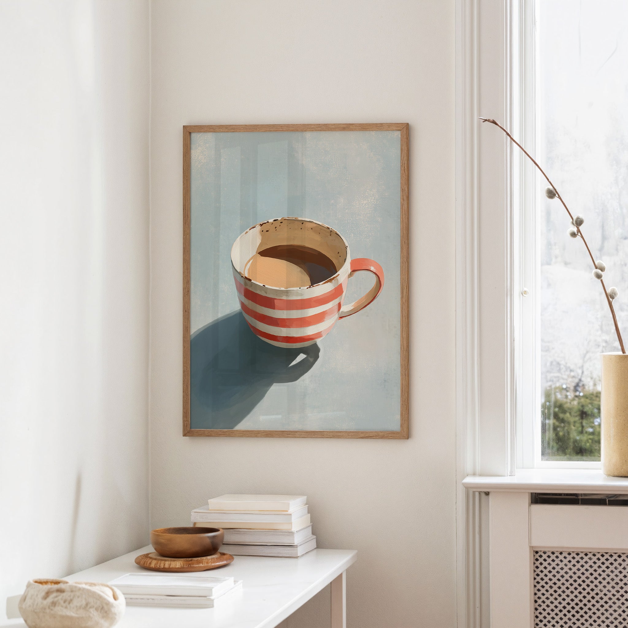 Morning Brew in Coral Stripes