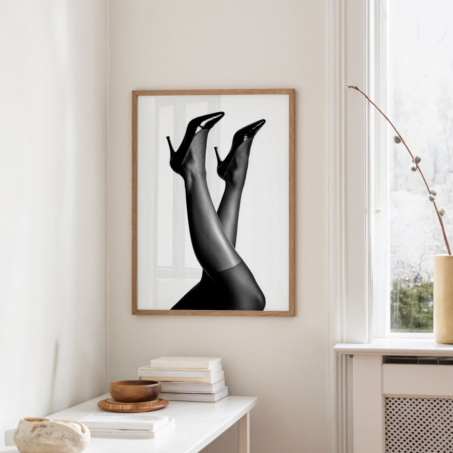 Elegant Silhouette: Stilettos in Motion
