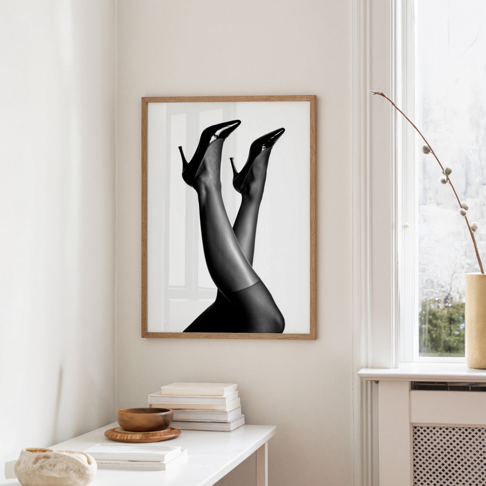 Elegant Silhouette: Stilettos in Motion