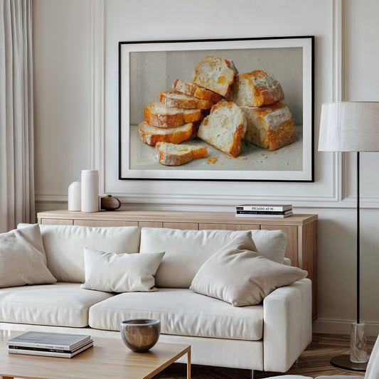 Rustic Bounty: A Symphony of Golden Bread