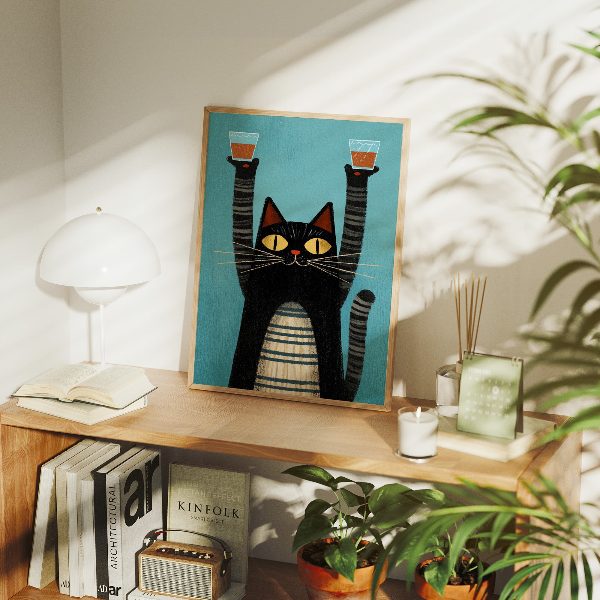 Feline Festivities: A Toast to Mischief