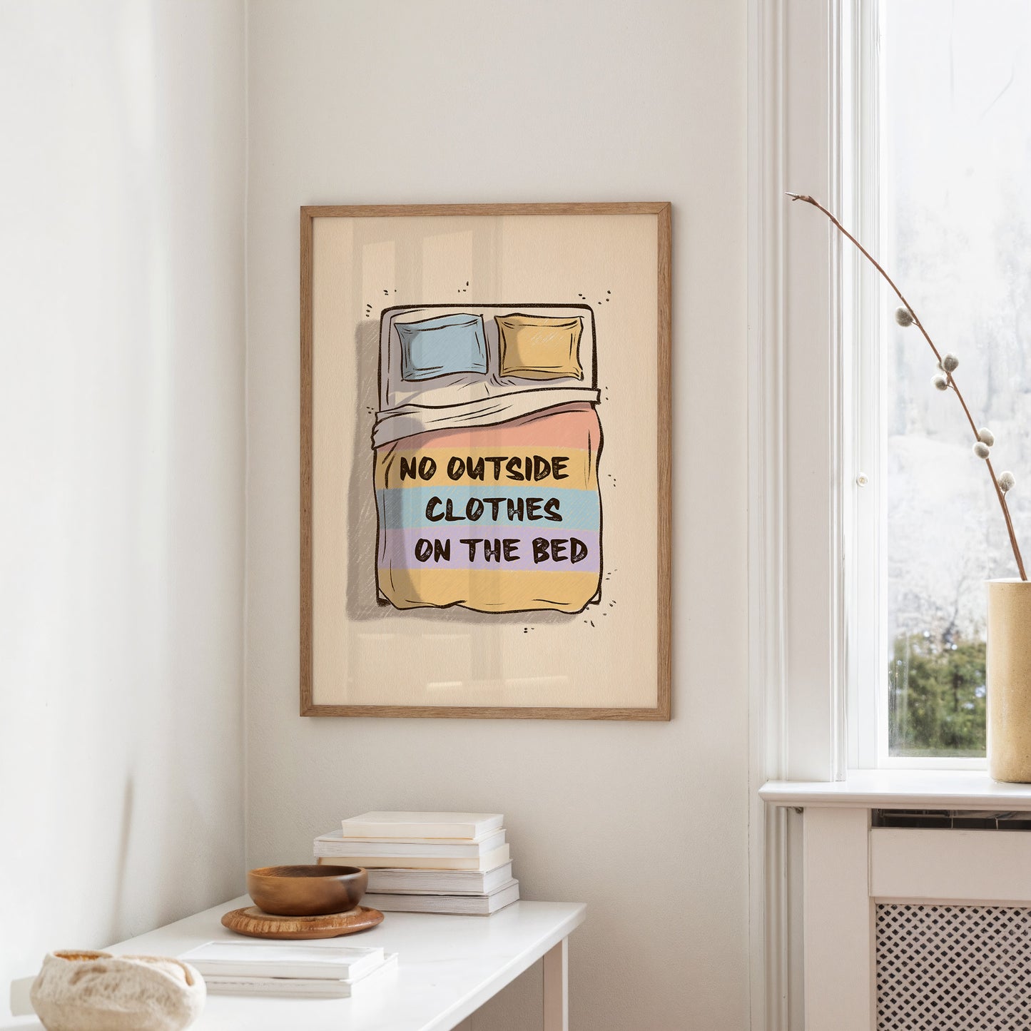 Bedroom Rules in Pastel Stripes
