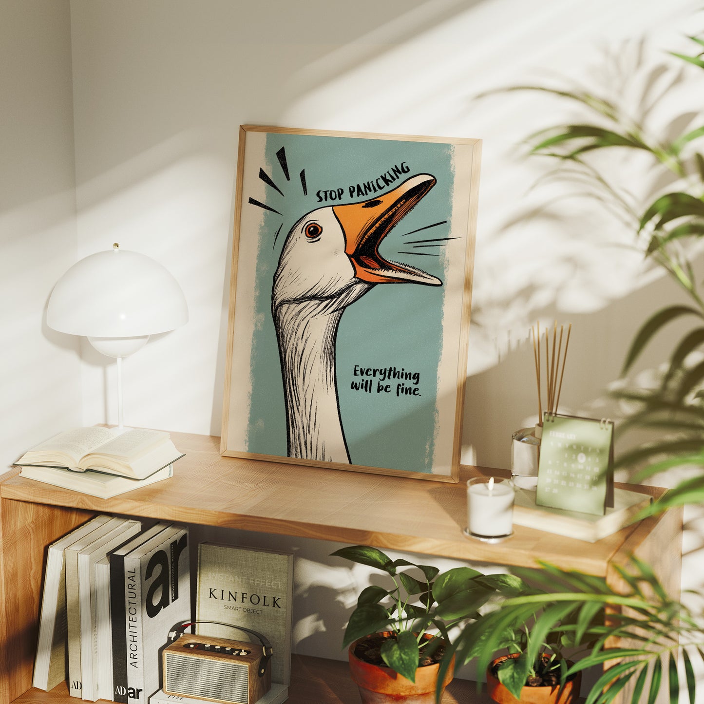 Anxious Goose Offers Calming Wisdom
