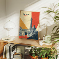 Geometric Homage to Parisian Icons