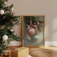 Vintage Ornaments Dance on Evergreen Bough