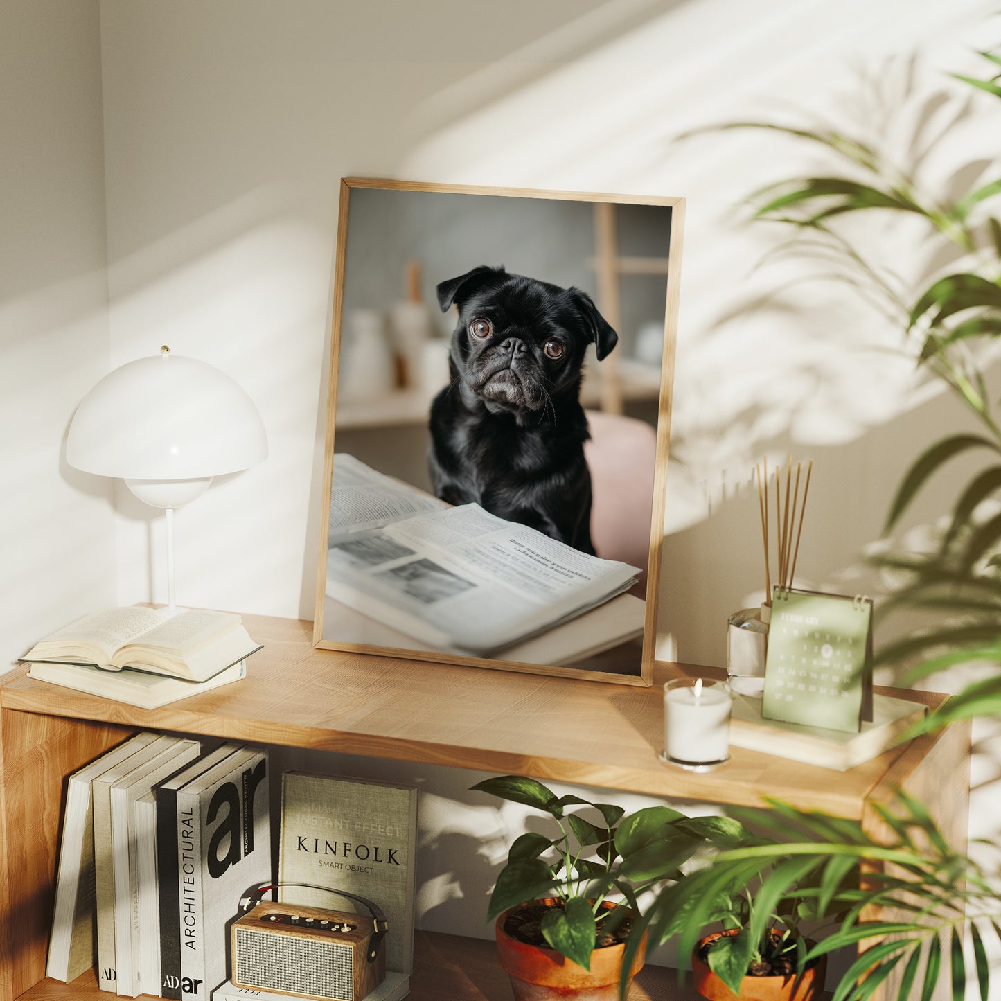 The Literary Companion: Pug's Morning Read