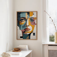 Fractured Gaze Holds Golden Light