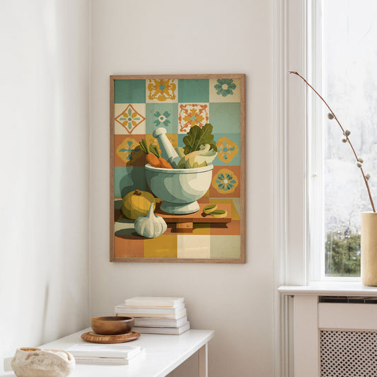 Garden Harvest In Grandmother's Bowl