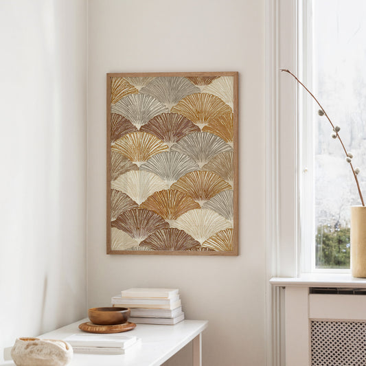 Golden Fans Unfold In Rhythm