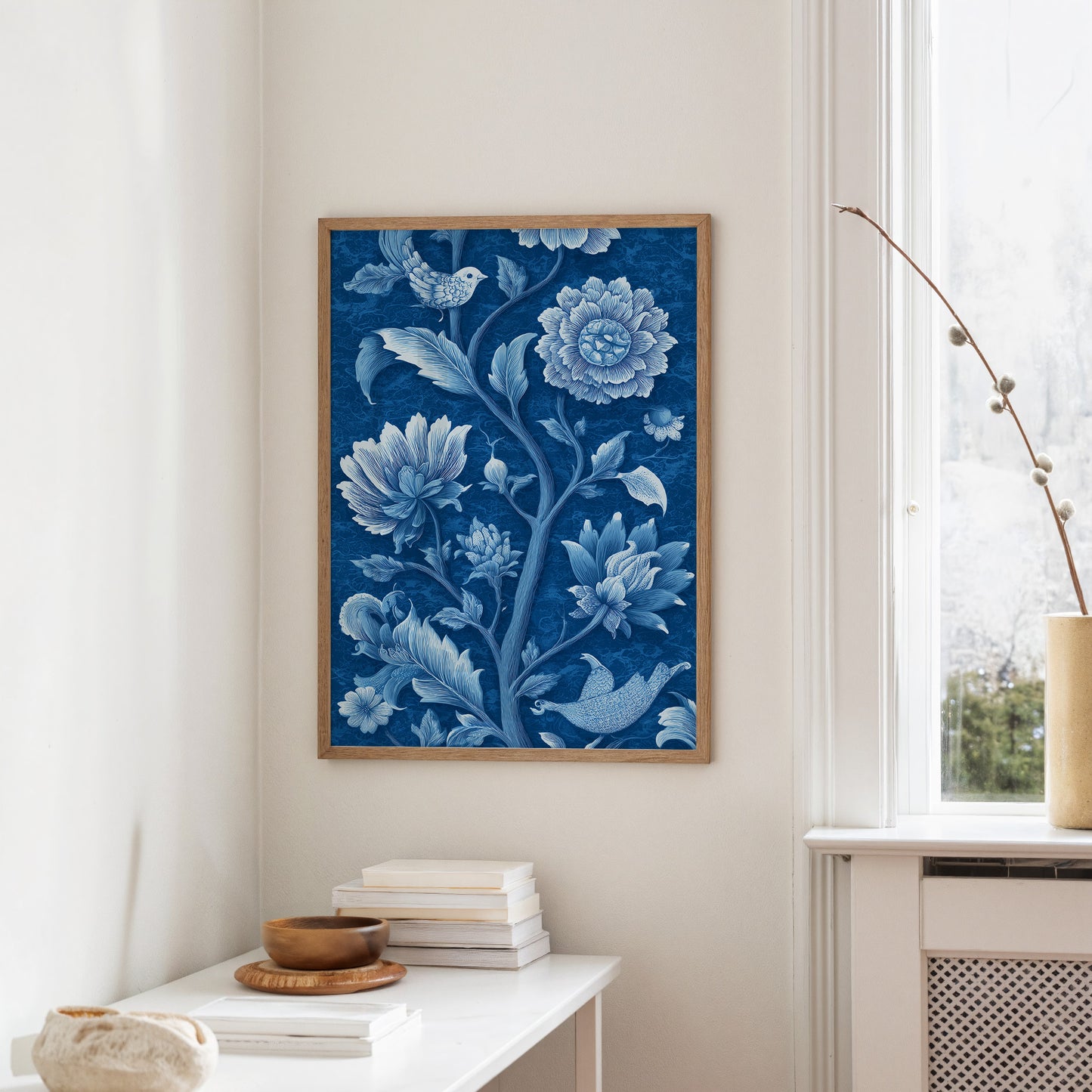 Blue Porcelain Garden Blooms Forever