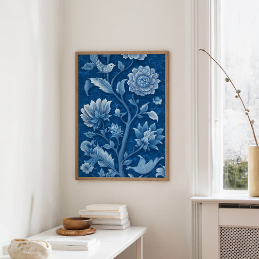 Blue Porcelain Garden Blooms Forever