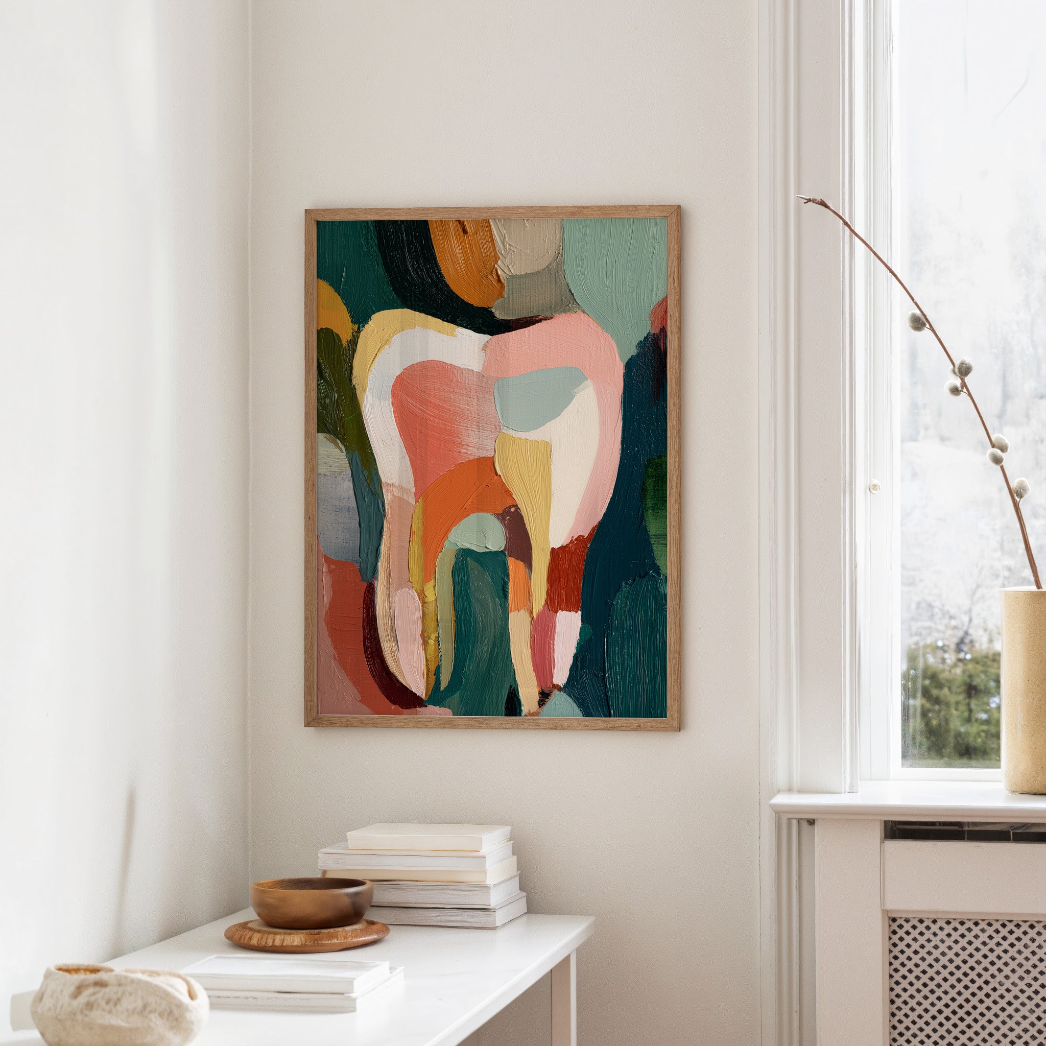 Colors Collide Where Brushstrokes Bend