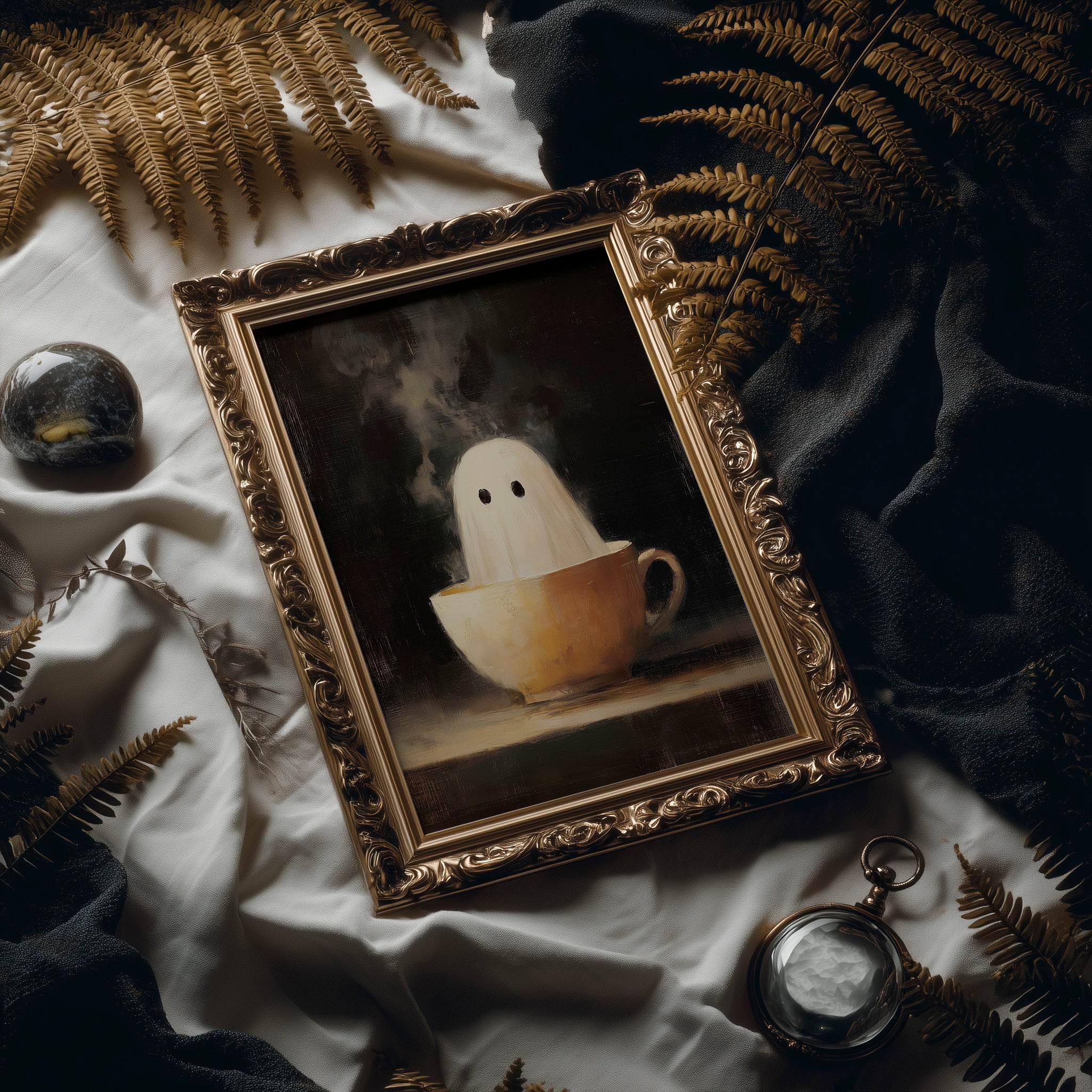 Ghost Finds Warmth In Teacup