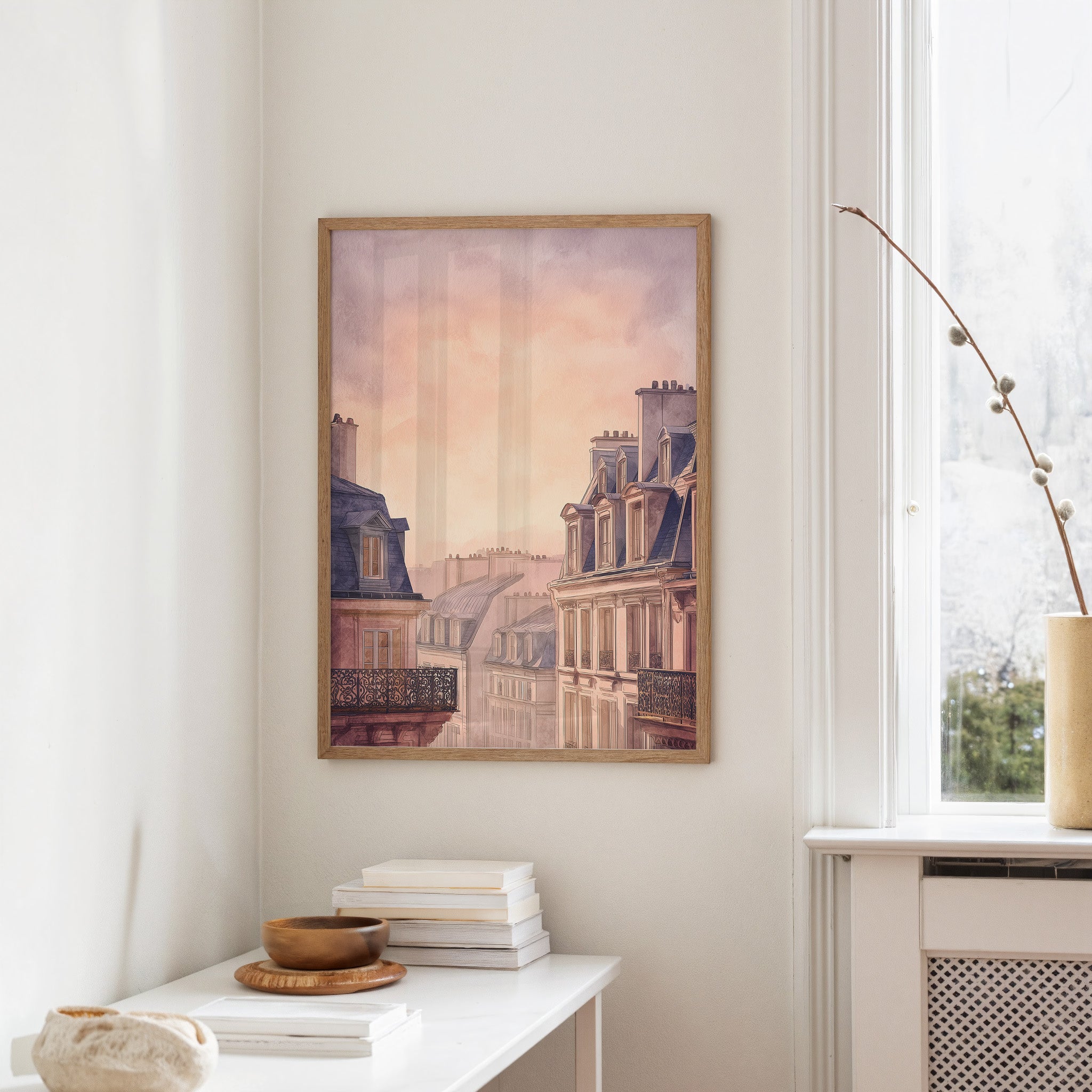 Parisian Rooftops Blush With Dawn