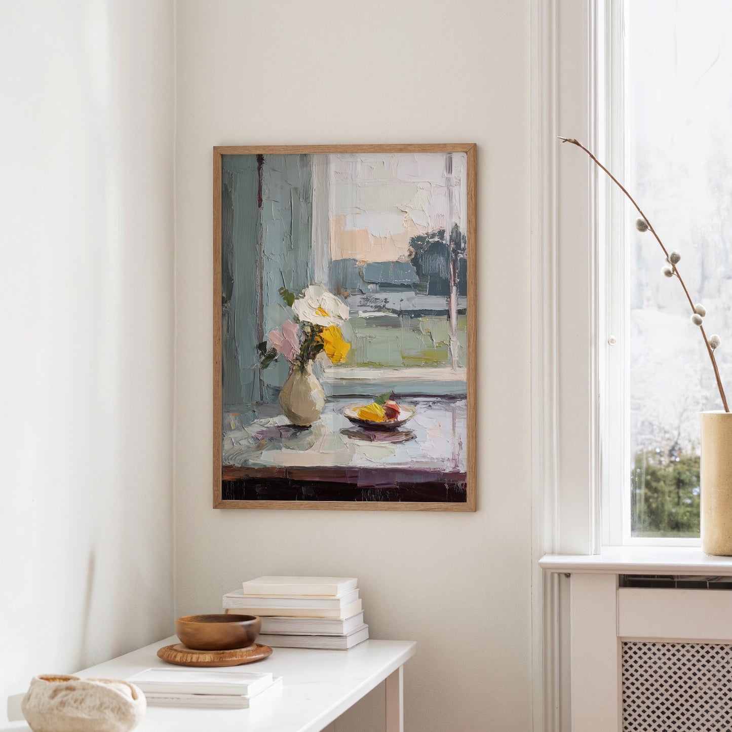 Morning Stillness On White Linen