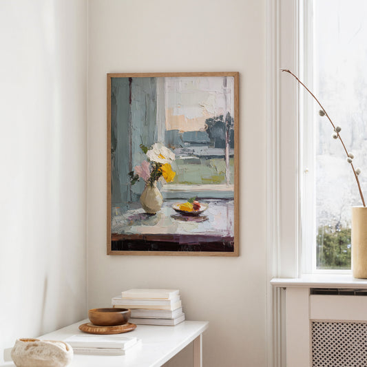 Morning Stillness On White Linen