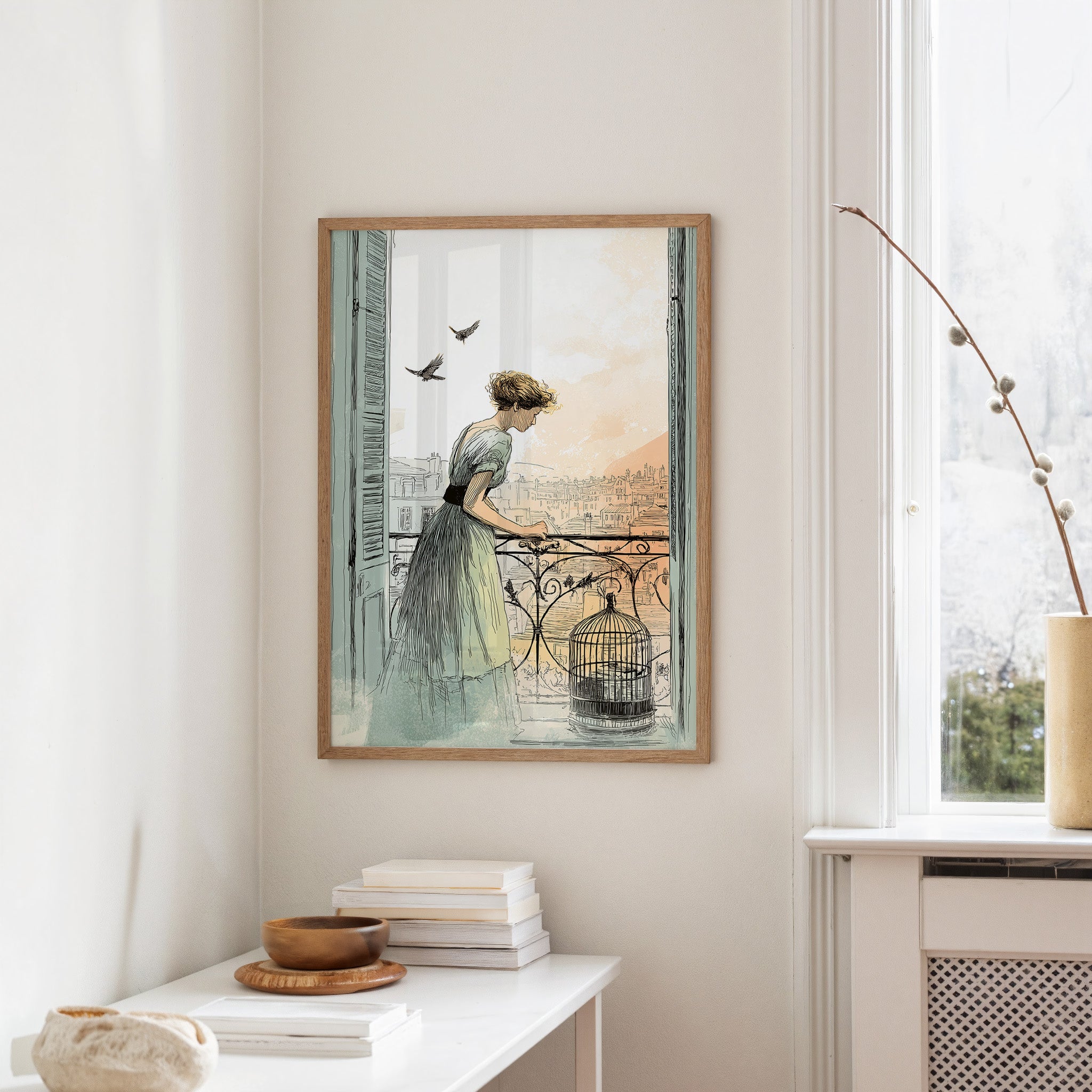 Morning Opens The Birdcage Door
