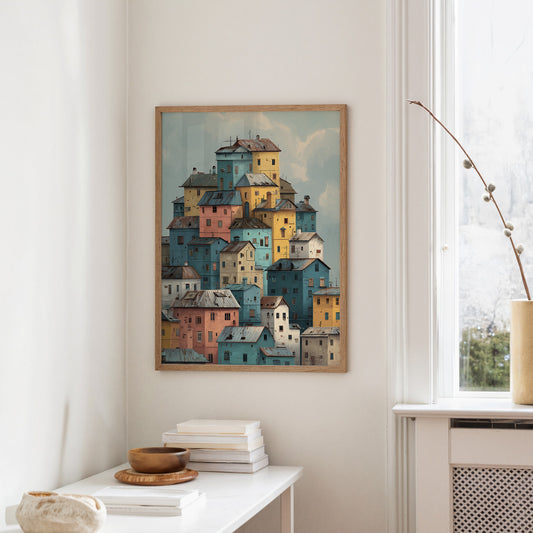 Houses Stack Like Childhood Memories