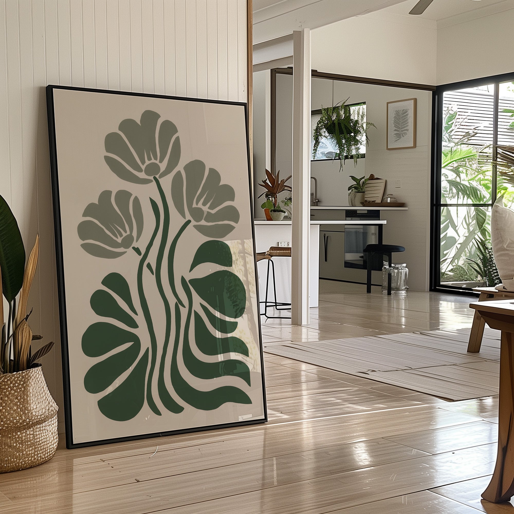 Tulips Dance In Sage Symmetry