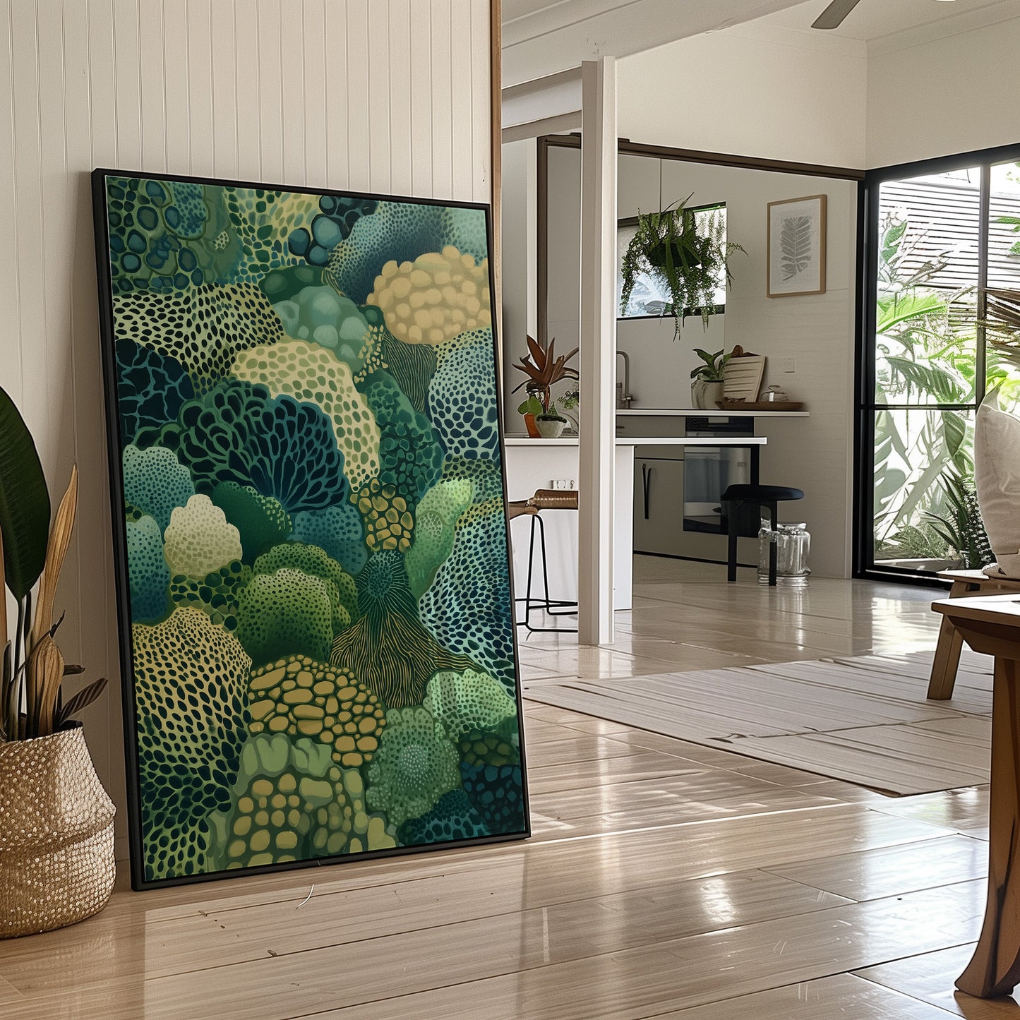 Ocean Forest Blooms In Jade