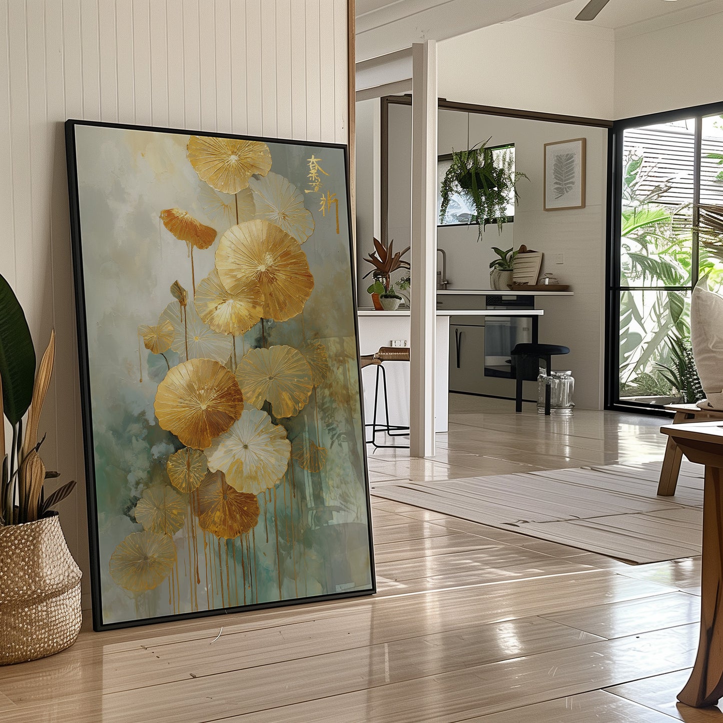 Golden Lotus Dance In Jade Mist