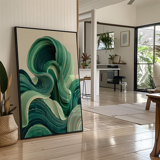 Emerald Waves Paint Ocean Stories