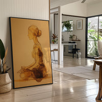 Sepia Lines Draw Morning Peace