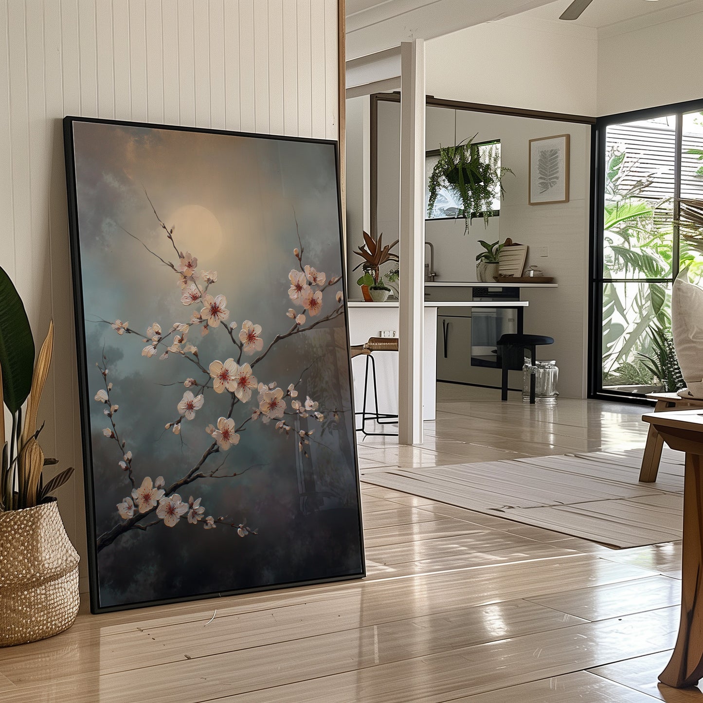 Cherry Blossoms Pierce Storm Clouds