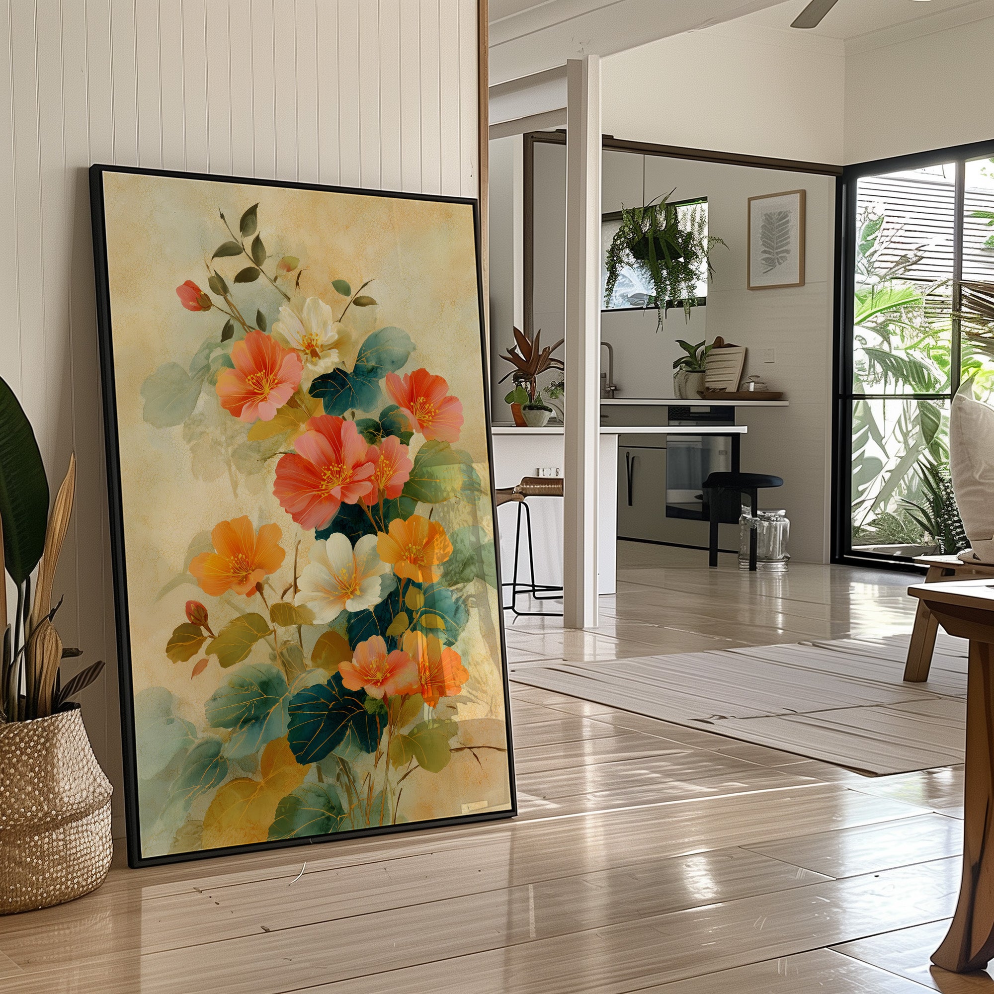 Coral Blooms Between Library Lines