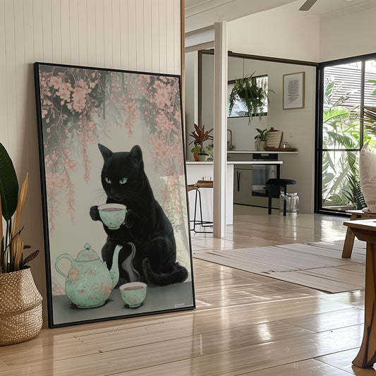 Black Cat's Cherry Blossom Tea Time