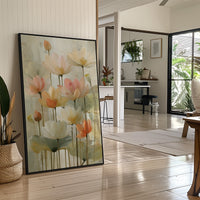 Lotus Blooms Paint Morning's Promise