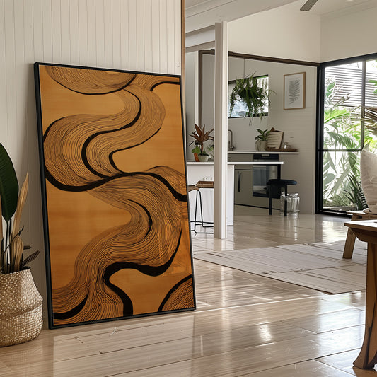 Flowing Lines Paint Modern Stories