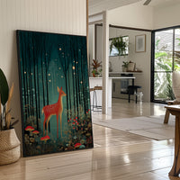 Fireflies Dance With Forest Fawn