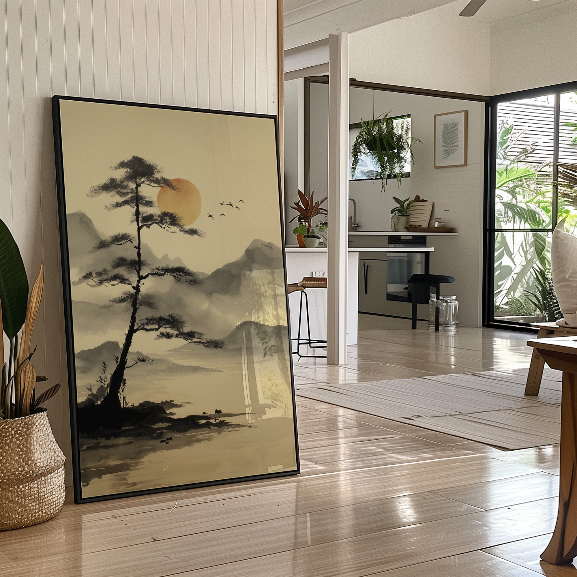 Solitary Pine Greets Rising Sun