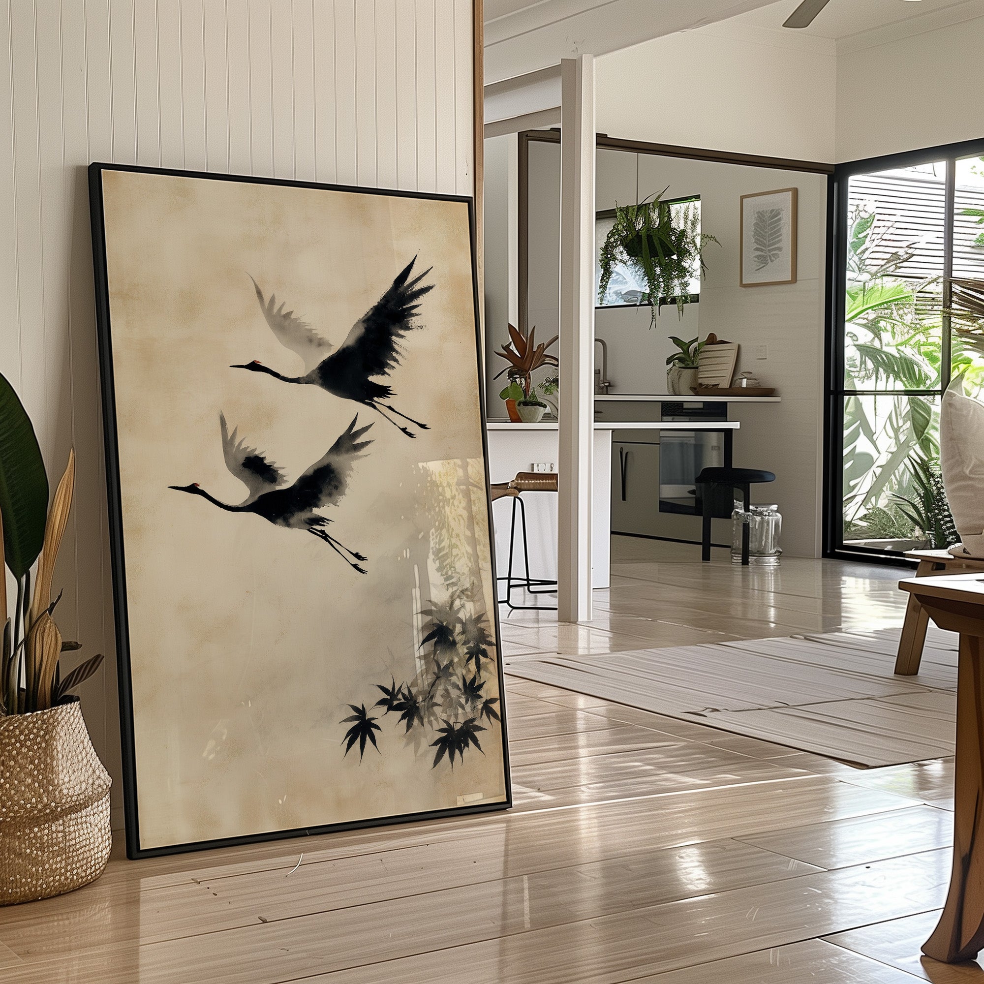 Cranes Paint Their Morning Dance