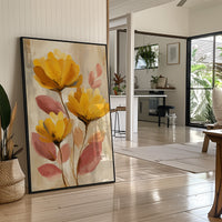 Golden Petals Dance In Morning Light