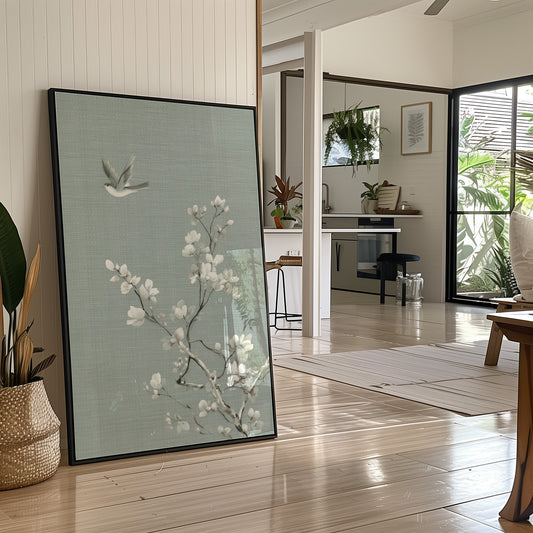 Soft Blossoms On Morning Linen