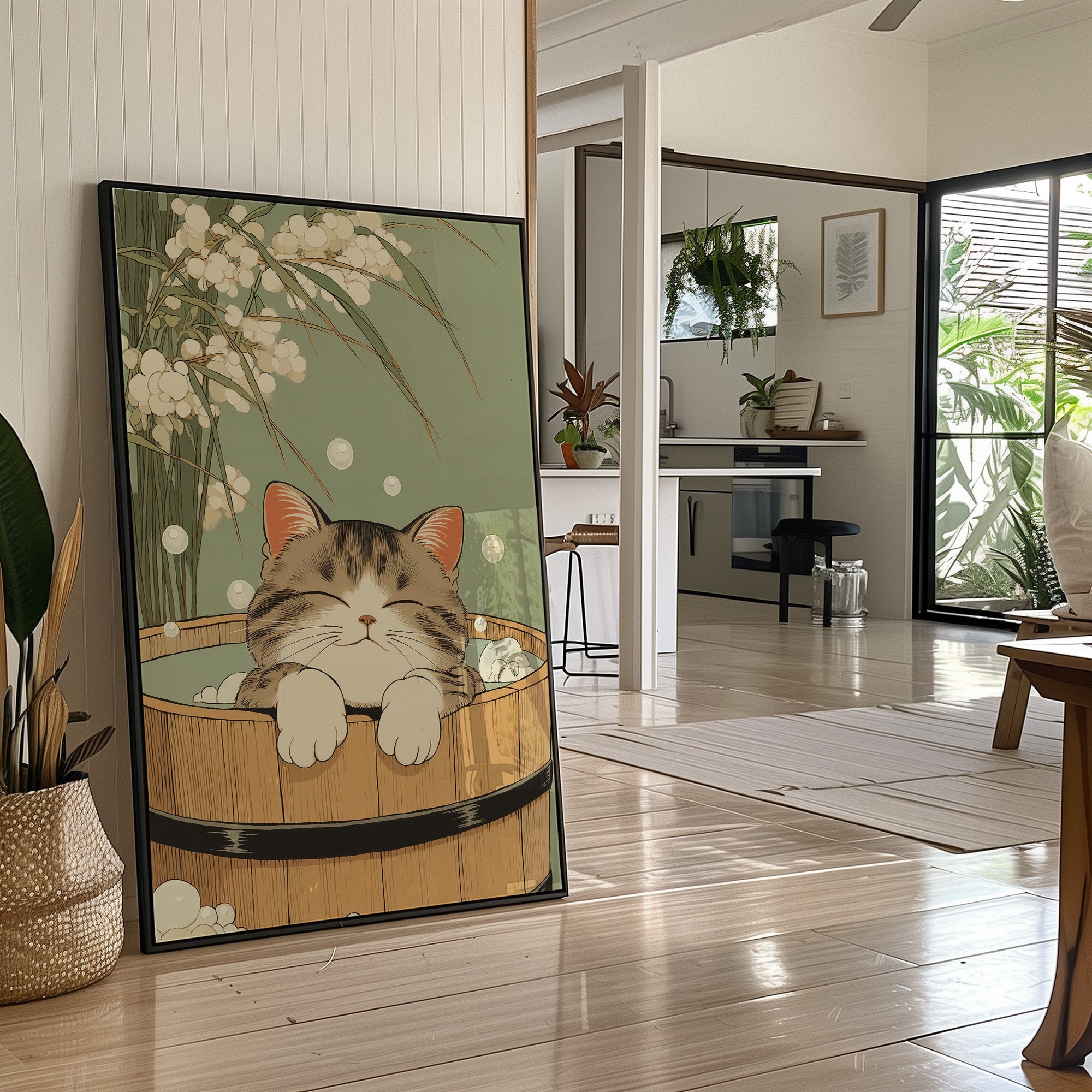 Kitten's Bamboo Bath Sanctuary Dreams