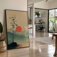 Bamboo Bends Toward Rising Sun