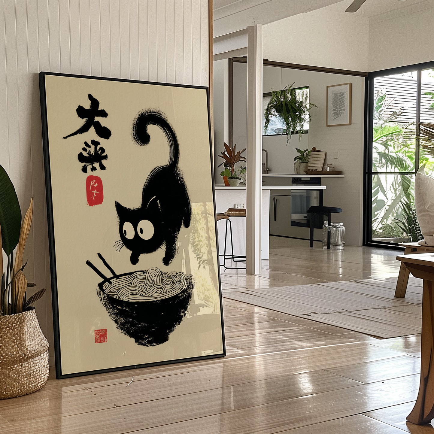 Curious Kitten Discovers Noodle Magic