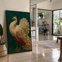 Regal Peacock In Emerald Court