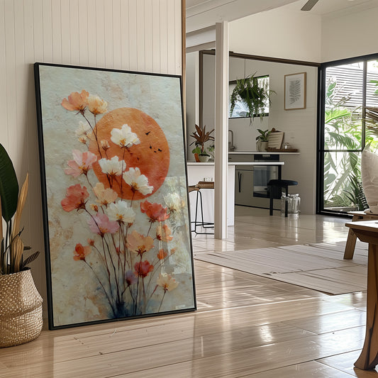 Wild Poppies Dance At Sunset