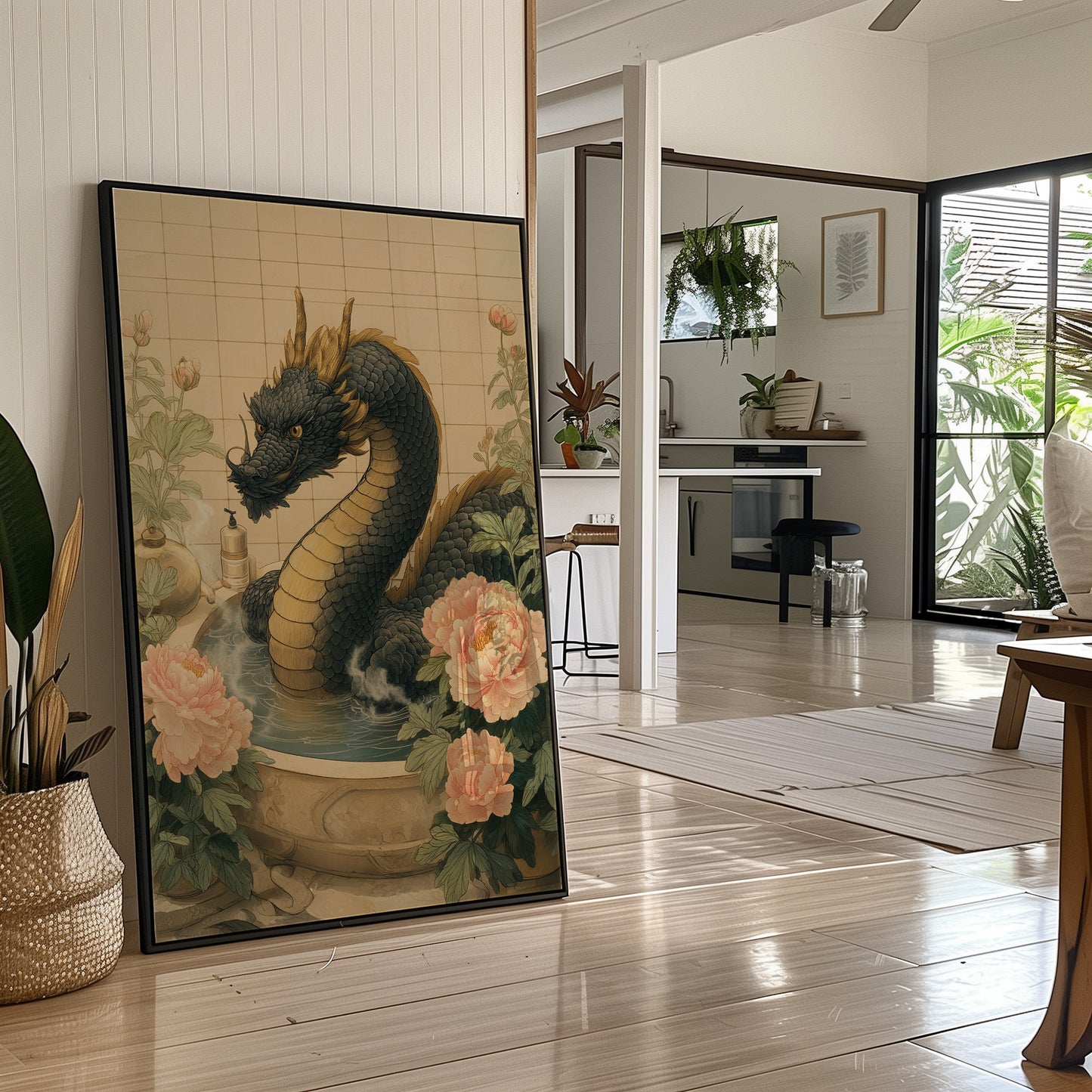 Dragon Tales Among Peony Clouds