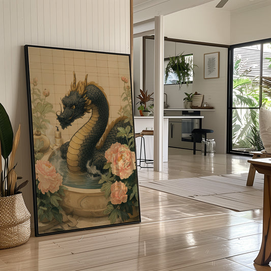 Dragon Tales Among Peony Clouds