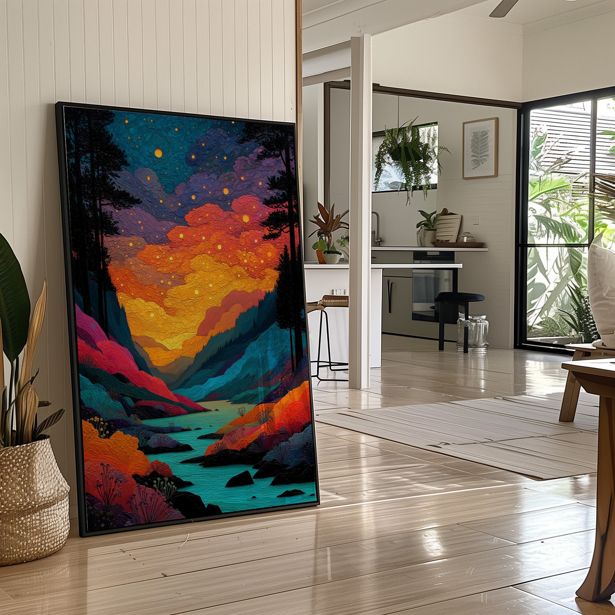 Fireflies Paint The River Valley