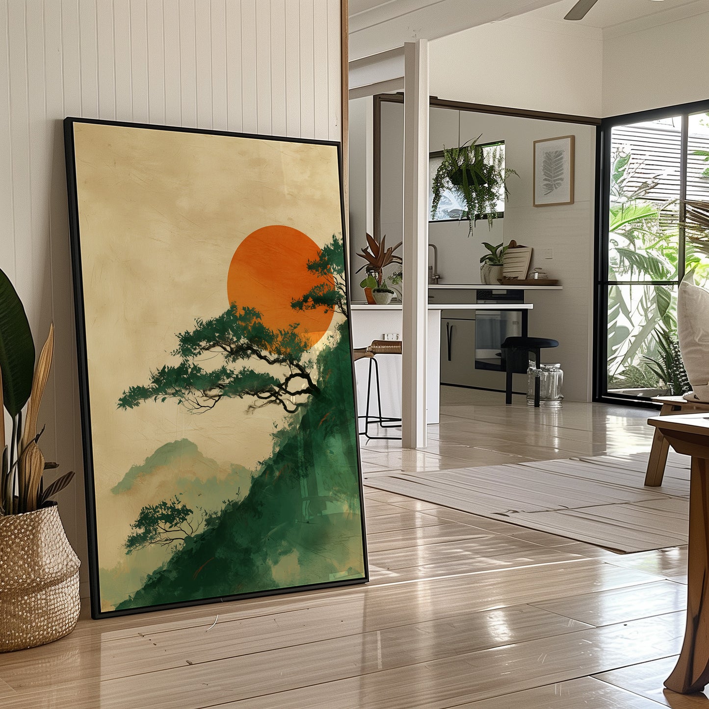 Pine Branches Reach For Rising Sun