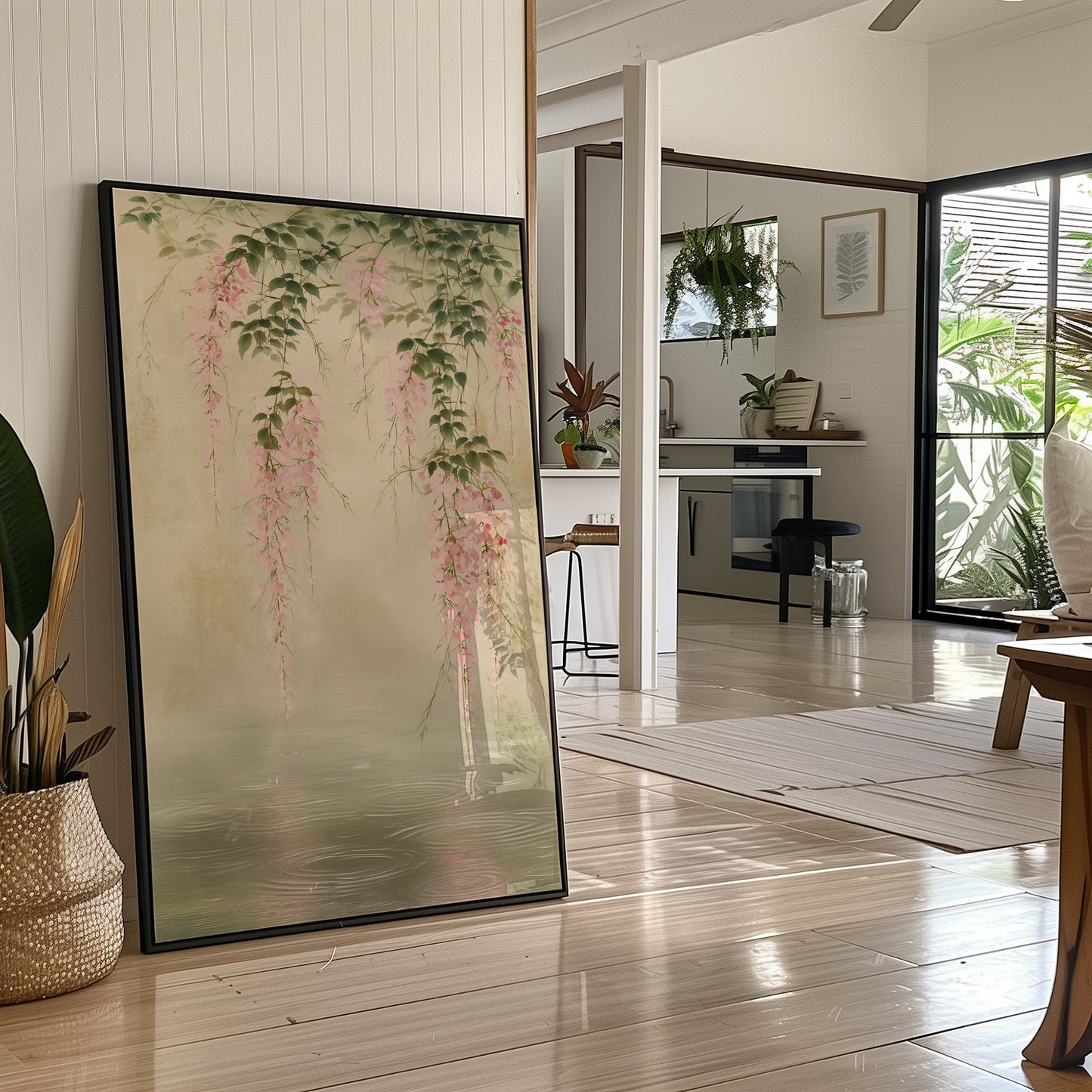 Cherry Blossoms Kiss The Water